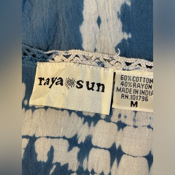 Raya Sun Tie Dye Swim Cover Up Blue M - Picture 5 of 6